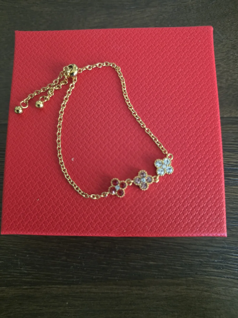 18K Gold Plated Stainless Steel Clover Bracelet | Adjustable | Hypoallergenic